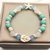 Pulsera Joyería Estilo Nacional, Pulsera Flor de Lirio del Valle Estilo Chino, Cuentas de Buda Tapa de Leche, Pulsera Flor Explosión, Cuentas Redondas de 10 mm, Pulsera de Perlas de Imitación