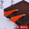 Nuevos pendientes de borla pequeños de 5 cm con tapa metálica, accesorios de joyería pequeños de moda, decoración de ropa de borla, fabricantes mayoristas