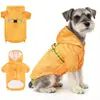 Adorable Impermeable para Perro con Estampado de Fresas, con Arnés, Reflectante, Impermeable, con Capucha, para Perro Pequeño, Chaqueta de Protección contra la Lluvia para Mascota