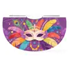 Capas Coloridas Personalizadas de Fábrica para Carnaval, Capas com Máscara de Pena Colorida para Crianças, Capas com Amarração Atacado