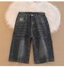 Verão Novo Estilo Americano Shorts Masculino Moda Marca Thin Design Sense Nicho Loose plus size Esportes Calças Casuais