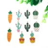 1 Colgante de Goteo de Aceite Vegetal Zanahoria Cactus Piña Encanto Creativo Pulsera DIY Collar Colgante Pequeño