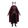 Série de TV Marvel Transfronteiriça Visão Feiticeira Escarlate Traje Cosplay Wanda Feiticeira Escarlate Cosplay Mesmo Estilo Traje de Performance