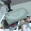 Bolsa Cilíndrica, Couro Bovino de Primeira Camada, Queda Natural, Bolsa de Ombro Feminina de Alta Qualidade, Bolsa Feminina Transfronteiriça, Bolsa de Ombro, Bolsa Feminina Fashion Transversal