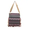 Bolsa de Tote con Borlas Estampadas Estilo Étnico Primavera 2026 para Mujer, Gran Capacidad, de Hombro o Cruzada