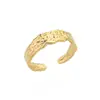 Tendencia Nueva Transfronteriza Anillo Ancho de Acero Inoxidable con Textura Geométrica para Hombres y Mujeres Irregular Acero de Titanio Anillo de Lujo de Gama Alta