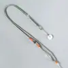 DIY corda de pingente de fivela de segurança de jade simples tecida à mão corda de colar de comprimento ajustável cordão de joia atacado