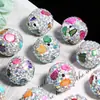 Novedoso Estilo de Pedrería Irregular de Colores, Cuentas Sueltas Completamente de Diamante, Cuentas de Agujero Recto para Cadenas de Teléfono DIY, Llaveros y Cadenas de Bolsos