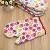 [Zhijia] Guantes de Horno con Estampado de Lunares Extra Gruesos Aislados para Microondas Regalo de Horneado Guantes de Regalo