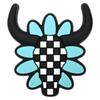 Comercio Electrónico Transfronterizo Serie Gema de Mezclilla Flor para Zapato Nuevo Hebilla de Zapato de Caucho Blando de PVC Agujero Desmontable Accesorios Decorativos para Zapatos