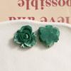 Pendientes de resina con diseño de pétalos de rosa teñidos con efecto tie-dye, hechos a mano, con horquillas para el pelo y fundas para teléfono, venta al por mayor