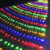 Luces de Red Solares Luces de Cadena LED Parpadeantes Luces de Cadena Navideñas Impermeables Decoración Interior Luces LED Parpadeantes en Forma de Red
