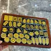 Gran Fortuna y Riqueza Lámina de Oro Puro 999 Pegatina de Oro para Teléfono Pegatina de Oro Puro Producto de Regalo Creativo Cultural y Creativo para Clientes