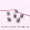 Contas de prata tibetanas contas de tambor acessórios de joias de liga DIY acessórios para pulseira colar contas 100 sacos mistos Coringa