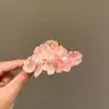 Pinza para el Cabello de Flor de Camelia Morada Elegante, Estilo Super Hada, para Sesión de Fotos en la Playa, Accesorio para el Cabello con Atmósfera Dulce, Pinza Lateral