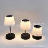 Luminária de mesa LED retrátil com toque para dimerização, carregamento, barra de luz de emergência, luz ambiente decorativa para café