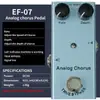 Efector Guitarra Eléctrica Metal Distorsión Británica Overdrive Reverb Chorus Accesorios para Instrumentos Venta al por Mayor Efector de Guitarra