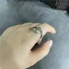 Anillo de plata de ley 925 serpiente anillo de plata esterlina para hombre y mujer anillo de cola anillo de serpiente pequeño marca de moda estilo fresco frío anillo hip hop anillo para dedo índice