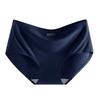 Ropa interior de seda helada para mujer, sin costuras, de una pieza, transpirable, de cintura media, sexy, 810