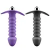 Productos para Adultos Venta al por Mayor Enroscable Vibratorio de Silicona Tapón Anal Dispositivo de Masturbación Femenina Productos Gays Aliexpress