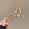 Nuevo Pasador de Pelo con Forma de U y Lazo Hueco Estilo Chino para Uso Diario con Cheongsam y Hanfu, Exquisita Herramienta de Peinado de Moda