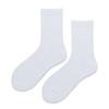 Meias masculinas meias finas de cano médio para primavera e outono algodão preto e branco versátil cor sólida meias masculinas ins meias masculinas da moda