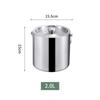 Suministro Transfronterizo Acero Inoxidable 304 Doble Capa Cubitera para Hielo Almacenamiento Frío Bolso Ktv Bar Cerveza Vino Tinto Cubitera Mayorista de Fábrica
