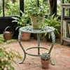 Suporte de Flores Moderno Simples Retrô de Ferro Fundido Artesanal Prateleira Ornamento Personalidade Criativa Decorações de Pátio de Villa Varanda