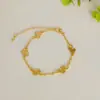 Yingyi Joyería DIY Pulsera de Nácar Trébol de Cuatro Hojas Mariposa Calabaza Corazón Pulsera Base de Material Hecha a Mano