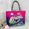 Bolso de Hombro Nuevo Estampado, Bolso de Lona para Mujer de Mano, Bolso Tote Estilo Coreano de Gran Capacidad, Bolso Artístico para Estudiante