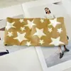 Faixa de Cabeça de Tricô Estrela de Cinco Pontas Americana Tendência Outono e Inverno Feminina Hip-Hop Cachecol Quente de Aba Larga Faixa de Cabeça Esportiva Acessórios de Cabelo