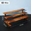 Suporte de exibição vintage para antiguidades, colecionáveis, xícaras de chá de cerâmica, armazenamento, prateleira de madeira maciça, pequeno suporte para flores, expositor de blind boxes, Pop Mart