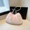 Bolso de Axila Nuevo de Imitación de Visón para Otoño e Invierno, Bolso de Felpa de Moda y Versátil, Bolso de Hombro, Bolso de Mano de Gama Alta, Bolso de Felpa