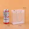 Bolsa de Mão de PVC Transparente Bolsa de Doces de Casamento Sacola de Plástico PP para Lembrancinha Bolsa de Presente Fosca Promoção Publicitária