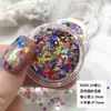 Nuevas pegatinas decorativas para uñas con lentejuelas ultrafinas, coloridas, grabadas con láser, con diseño de cruz, corazón y estrella en colores variados.