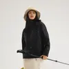 Chaqueta Exterior Tres en Uno de Caparazón Duro para Hombres y Mujeres Chaqueta de Pareja Resistente al Viento Impermeable Bloques de Color Traje de Montañismo Escalada Traje de Esquí