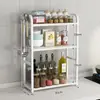 Estante de Almacenamiento de Especias para Cocina Mostrador Multicapa Estrecho Pequeño Botella Tarro de Condimentos Estante de Almacenamiento Universal sin Perforaciones