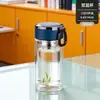 Vidrio de Doble Capa Engrosado Estilo Nuevo Hogareño Asa Taza de Té de Alto Valor Tapa Portátil Asa de Vidrio Anillo Taza de Agua Venta al por Mayor