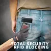 Cartera y Tarjetero RFID Ultradelgados con Protección Antirrobo, 80% de Descuento Clip de USD, Cartera Simple y Multifuncional