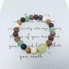 Nuevo estilo chino pulsera de sándalo multi-esfera cuentas luminosas calabaza de sándalo verde natural antiguo pulsera de cuentas luminosas auspiciosas fu verde