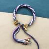 Cuerda de Mano Xizang Frotamiento de Mano Cuerda de Algodón Cuerda de Mano Colorida Pulsera Tejida a Mano Estilo Étnico Thangka Adorno Xizang Pulsera