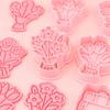 Moldes para Galletas Serie Flores, Moldes para Galletas Dibujos Animados Serie Flores, Galletas Impresas Simulación Arcilla DIY Flor