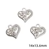 Aleación Estilo Chino Nuevo Separador de Tres Vías Perla Redonda Flor Mariposa Corazón Pequeño Colgante Hecho a Mano DIY Pulsera Collar Accesorios