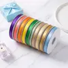 Cinta de poliéster de 1 cm, cinta de poliéster de tejido liso de colores, material de manualidades DIY para hacer moños, adecuada para ropa, ribetes de bolsas y empaque de regalos