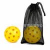Bola de Pickleball Rotomoldada com 40 Furos Tamanho Padrão 74mm Voo Estável Durável Resistente a Quedas Treinamento Competição Bola de Pickleball