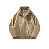 Primavera 2026 Nueva Tendencia Retro Americano Cuello Alto Chaqueta de Trabajo para Hombre Corte Holgado Versátil Rompevientos Casual