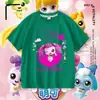 Camiseta Linda y Adorable de Manga Corta para Niñas, Linda Camiseta de Algodón Puro con Dibujo de Corazón, Camiseta Básica de Verano para Niñas Pequeñas