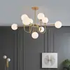 JOICO Lâmpada de Sala de Estar de Luxo Leve Moderna Simples Lustre de Cristal Totalmente Cobre Lâmpada Feijão Mágico Nórdico para Quarto Sala de Jantar Outros