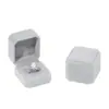 Caja de anillo al por mayor de fábrica franela anillo pendientes joyería caja de joyería embalaje caja de joyería anillo caja de joyería de anillo