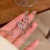 Aretes de Perlas de Zirconia Cola de Pez Super Inmortales Estilo Coreano para Mujer con Diseño Niche Elegantes Retro Nuevos Distintivos